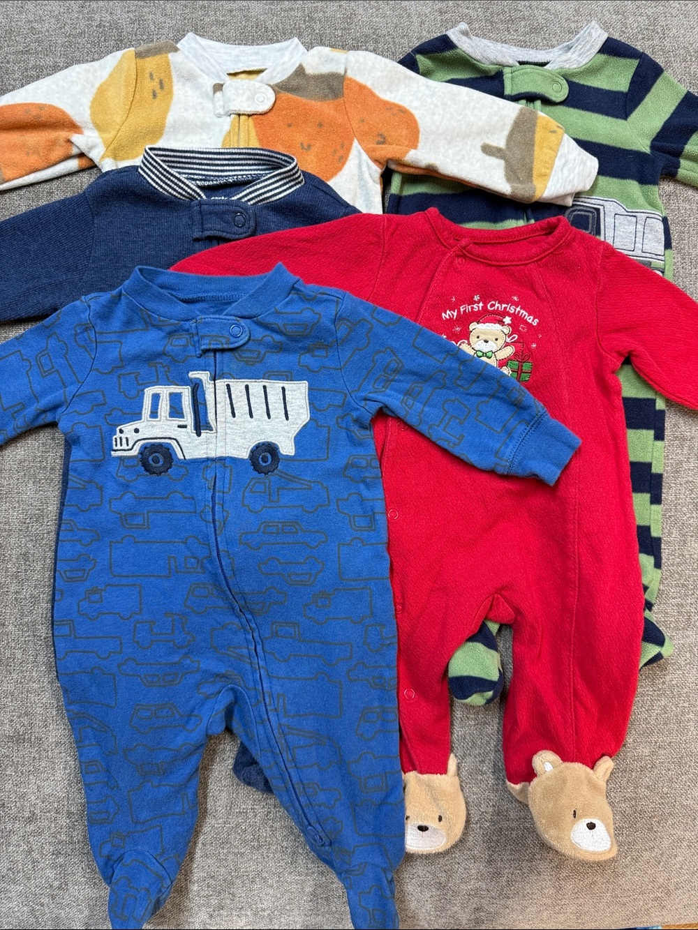Carter's Baby Footie Bundle - 5 pieces